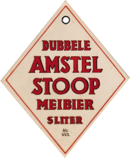 Stoopetiket van het meibier.