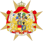 Wapen Prins Hendrik van Mecklenburg-Schwerin, echtgenoot van Koningin Wilhelmina.